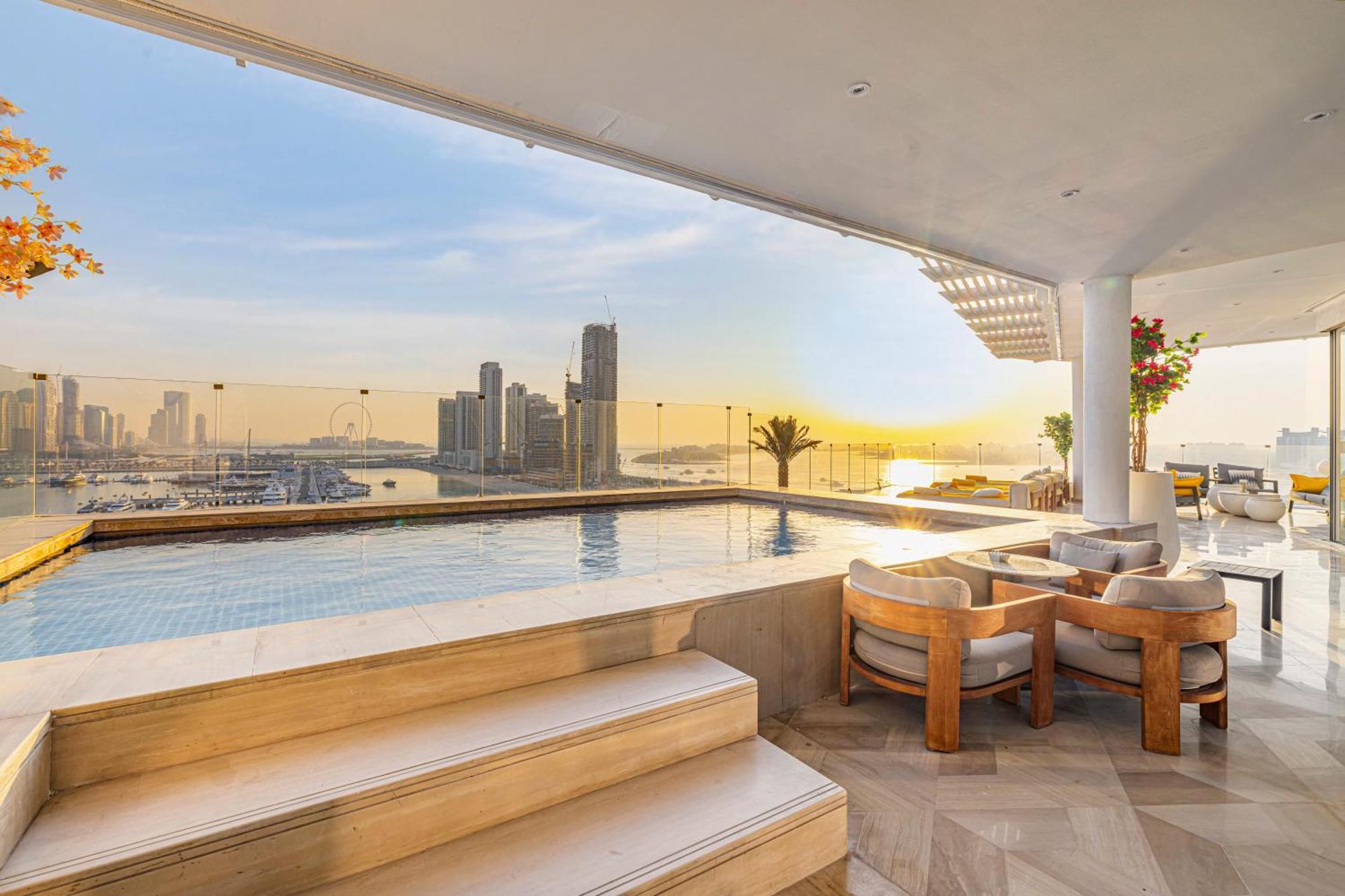 Five Palm Jumeirah 2Br Luxury Penthouse , Full Marina See View With Private Pool Dubai Dış mekan fotoğraf